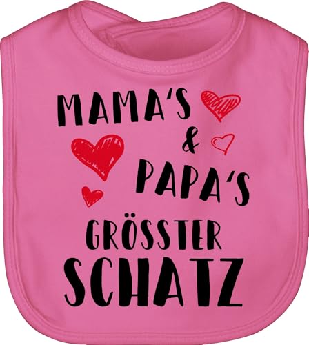 Shirtracer Baby Lätzchen - Sprüche - Mamas und Papas größter Schatz - Unisize - Pink - lustige babysachen spruch dad latz babykleidung mit süßen sprüchen spruche mama kinderlätze geschenke zur geburt Shirtracer Baby Lätzchen - Sprüche - Mamas und Papas größter Schatz - Unisize - Pink - lustige babysachen spruch dad latz babykleidung mit süßen sprüchen spruche mama kinderlätze geschenke zur geburt von Shirtracer