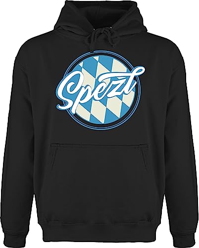 Hoodie Herren Pullover Männer - Kompatibel mit Oktoberfest - Spezl - 4XL - Schwarz - Bayern bayerischer bayerisch wiesengänger bayrische sprüche Tracht Volksfest bayerische Octoberfest bayrisch von Shirtracer