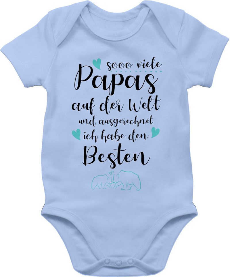 Shirtracer Shirtbody Sooo viele Papas auf der Welt und ausgerechnet ich habe den Besten Geschenk Vatertag Baby von Shirtracer