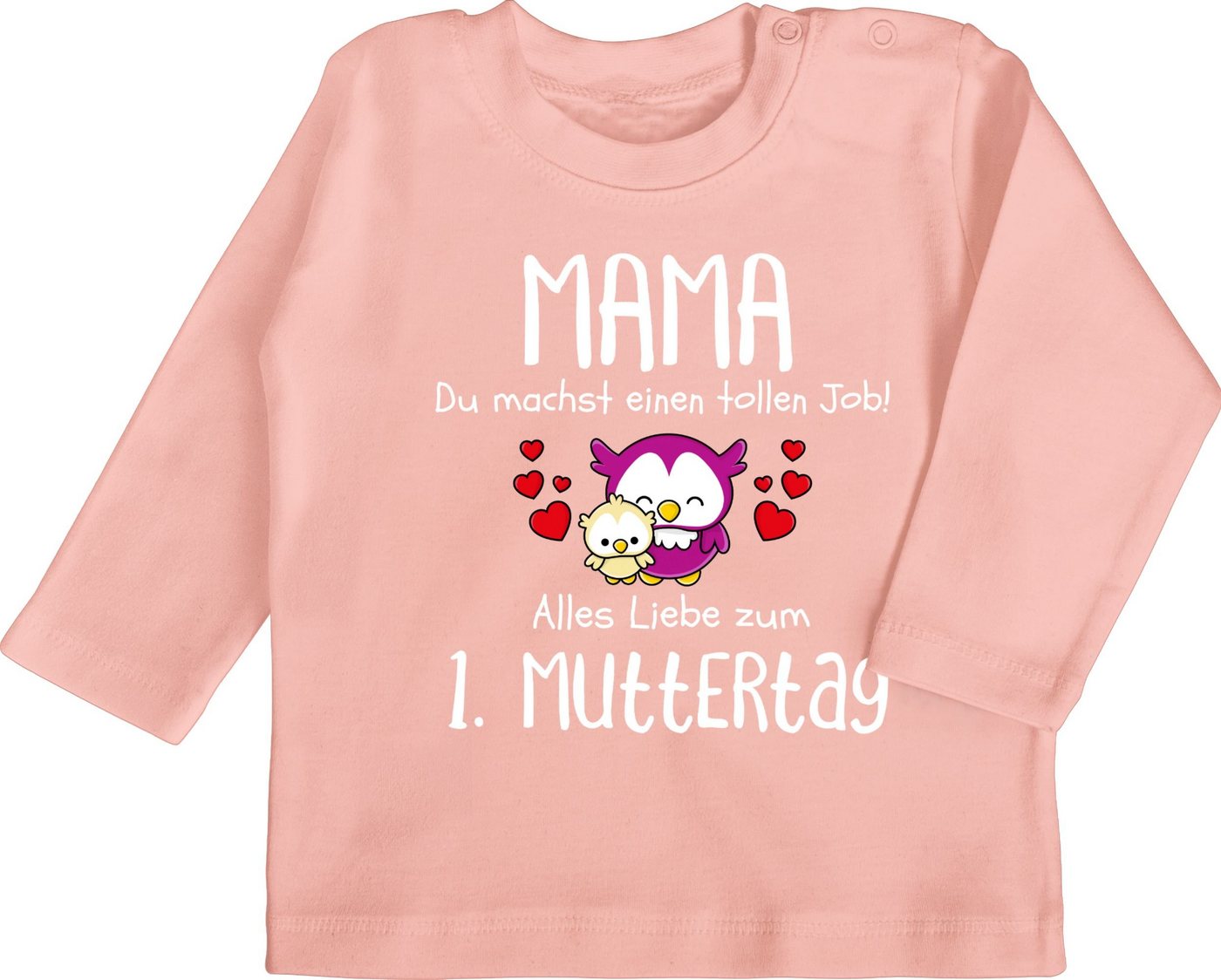 Shirtracer T-Shirt 1. Muttertag I Mama du machst einen tollen Job Muttertagsgeschenk von Shirtracer