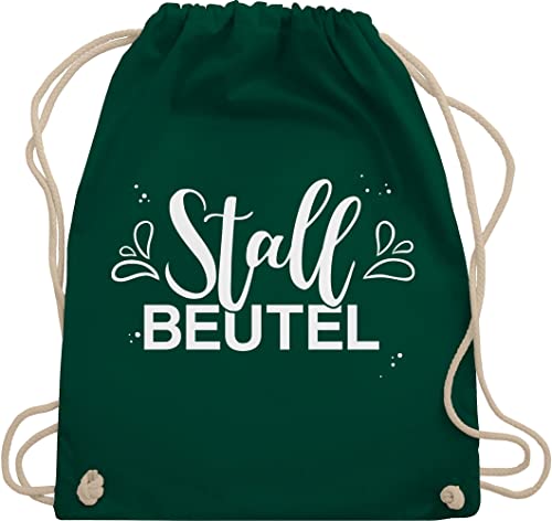 Turnbeutel Rucksack - Pferde - Taschen - Stallbeutel Lettering - Unisize - Dunkelgrün - sprüche mit reiten mädchen geschenk+für+pferdeliebhaber frau pferdeliebhaber geschenk reiterin pferde. von Shirtracer