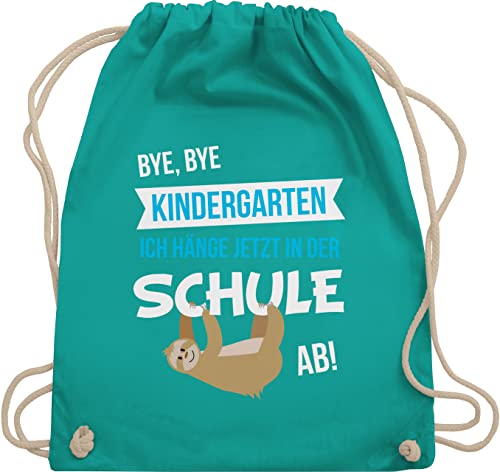 Shirtracer Turnbeutel Rucksack - Schulanfang & Einschulung Geschenk - Bye, Bye Kindergarten - Unisize - Türkis - geschenke mädchen einschulung-schulanfang schulanfänger kiga schule stoffbeutel Shirtracer Turnbeutel Rucksack - Schulanfang & Einschulung Geschenk - Bye, Bye Kindergarten - Unisize - Türkis - geschenke mädchen einschulung-schulanfang schulanfänger kiga schule stoffbeutel von Shirtracer