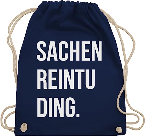 Shirtracer Turnbeutel Rucksack - Festival Zubehör - Sachenreintuding - Unisize - Navy Blau - reintu ding juterucksäcke coole teenager mädchen sachen festivaltaschen für reintudings beutelrucksäcke von Shirtracer