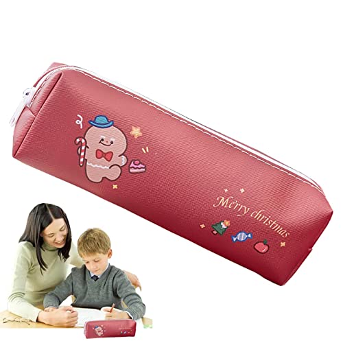 Shitafe Weihnachts-Stifttasche,Süße Schminktasche mit Reißverschluss | Robuste Stifttasche, vielseitige Weihnachtsdekoration für Schule, Reisen, Stifte Shitafe Weihnachts-Stifttasche,Süße Schminktasche mit Reißverschluss | Robuste Stifttasche, vielseitige Weihnachtsdekoration für Schule, Reisen, Stifte von Shitafe