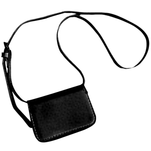 Damen-Hüfttasche, PU-Leder, Umhängetasche, Kuriertasche für den täglichen Gebrauch, Schwarz von Shntig