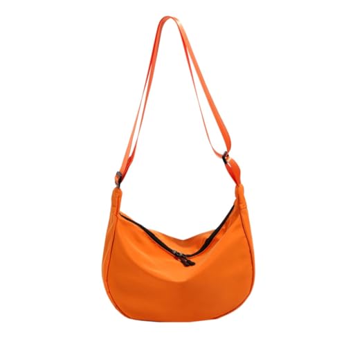 Damen Knödeltasche, koreanischer Stil, Kuriertasche, große Kapazität, Schultertasche, Orange von Shntig