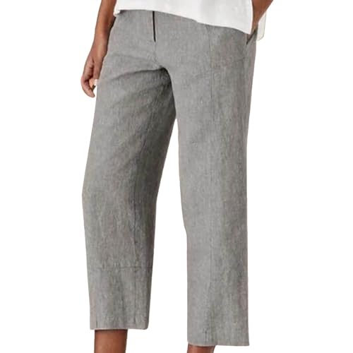 Shobdw Leinenhose Damen: Damen Sommerhose Sporthose Damen Kurze Hosen Damen Hosenanzug Damen Haremshose Weite Hose Damen Sommer Culottes Hosen Damen Damen Hosen Sommer Sporthose Damen 3/4 von Shobdw