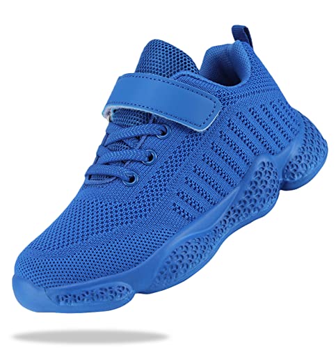 Shoful Jungen Sneakers Sportschuhe Mädchen Kinder Laufschuhe Freizeit Outdoor Leicht Atmungsaktiv Hallenturnschuhe Low-Top Turnschuhe für Kinder Blau 26 EU von Shoful