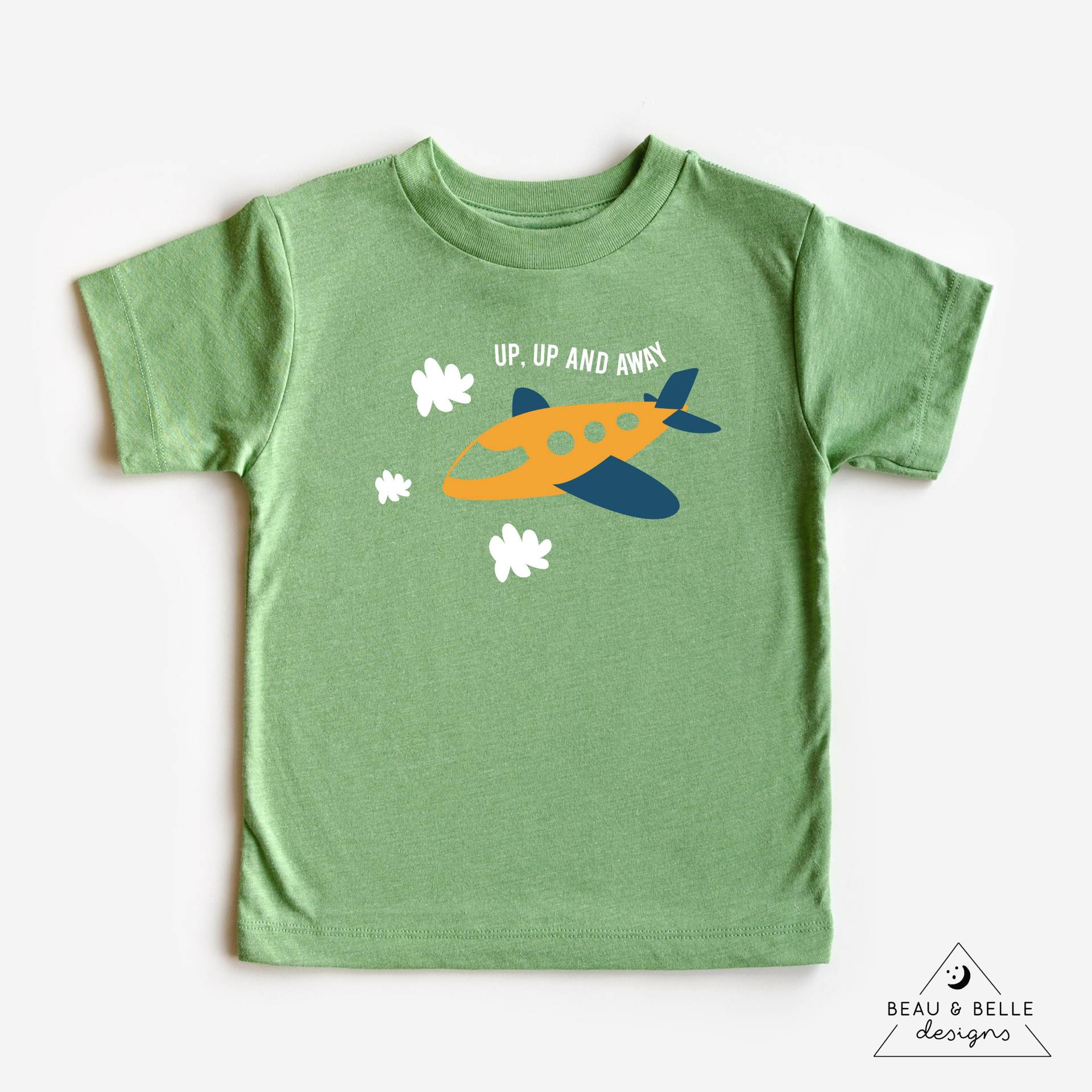 Up & Away Flugzeug Kleinkind Tshirt, Kindershirt, Baby Shirt, Geburtstagsgeschenk, Geburtstagsshirt von ShopBeauandBelle