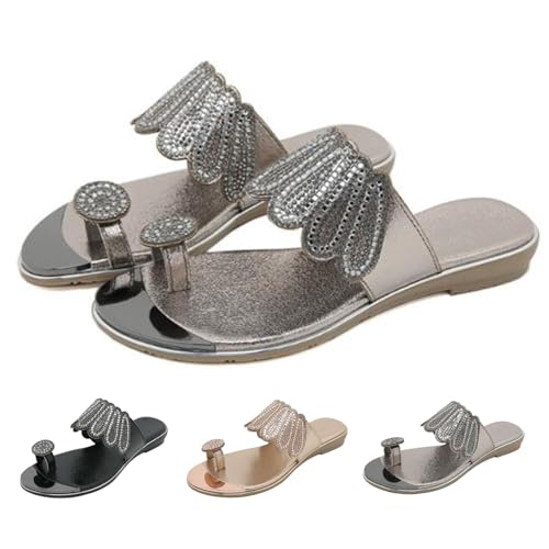 Orthopädische sandalen damen hallux, Sandalen damen sommer outdoor orthopädische sandalen Zehentrenner Beach Sandalen Mode Plattform Open Toe Schuhe Strandsandalen(Size:EU 39,Color:Gray) von Shorts Collection