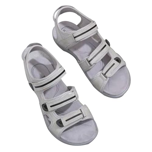 Orthopädische sandalen damen sommer, Orthopädische sandalen für frauen mit fußgewölbeunterstützung Wandernsandalen Bequem Atmungsaktiv Slingback Sandale für Strand Reisen Trekking(Size:EU 38,Color:Gra von Shorts Collection