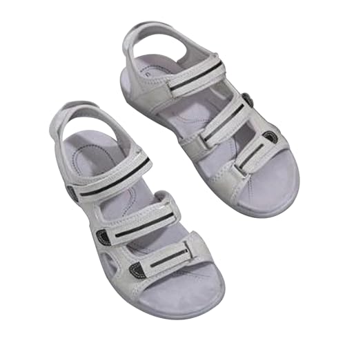 Orthopädische sandalen damen sommer, Sandalen mit Fußgewölbeunterstützung verstellbaren Trägern und Sandalen mit ergonomischer Sohle für Spaziergänge, Freizeit, Wandern(Size:EU 36,Color:Gray) von Shorts Collection