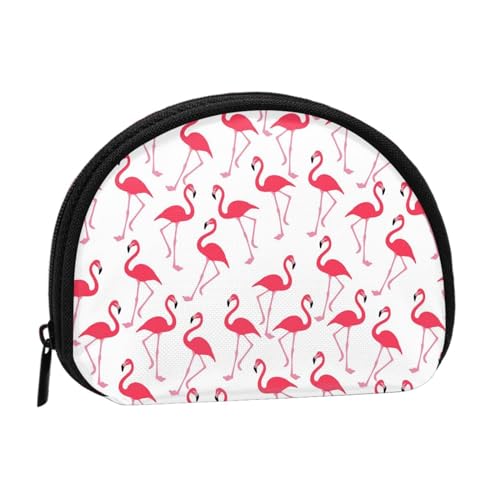 Mini-Aufbewahrungstasche mit Flamingo-Muster, für Damen, Mädchen, Kinder, Rosa, Rosa Flamingo-Muster, Einheitsgröße von Shunieg