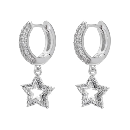 Ohrringe Ohrstecker Damen Schmuck Earrings Kleine Creolen Herztropfen Ohrringe Für Frauen Candy Silverstar von SiVaji