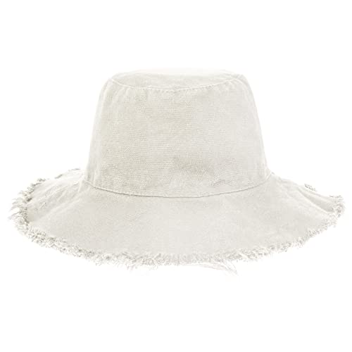 Sibba 1 PC Fischerhut Strand Sonnenschutz Sommer faltbar breite Krempe Angelkappe Sonnenhut lässig Urlaub ästhetisch Accessoires Mädchen Frauen Kinder Reisen (Beige) von Sibba