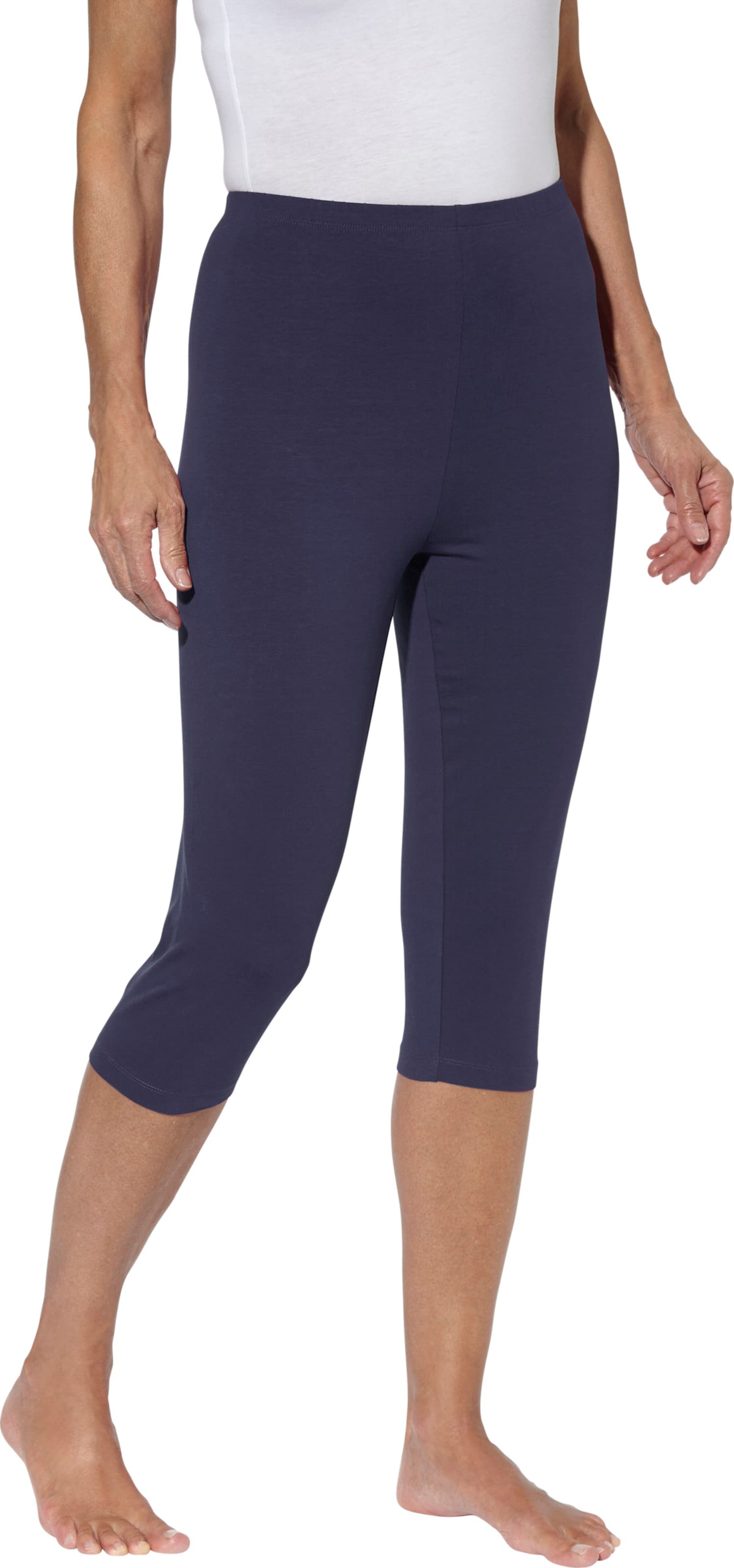 Sieh an! Damen Capri-Leggings, marine + malve von Sieh an!