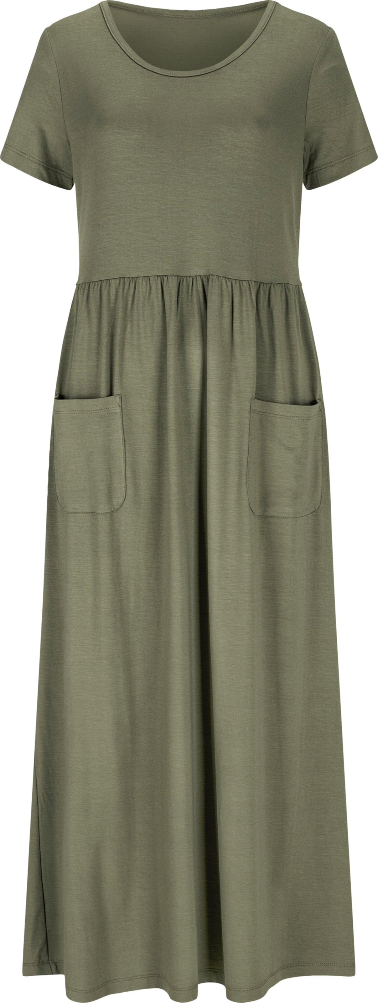 Sieh an! Damen Jerseykleid mit Taschen, khaki von Sieh an!