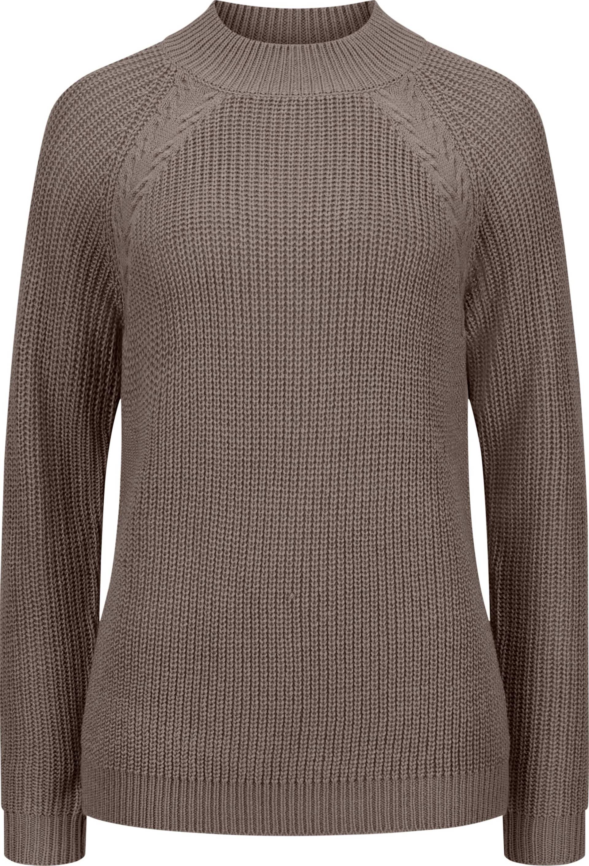 Sieh an! Damen Stehkragenpullover, taupe von Sieh an!