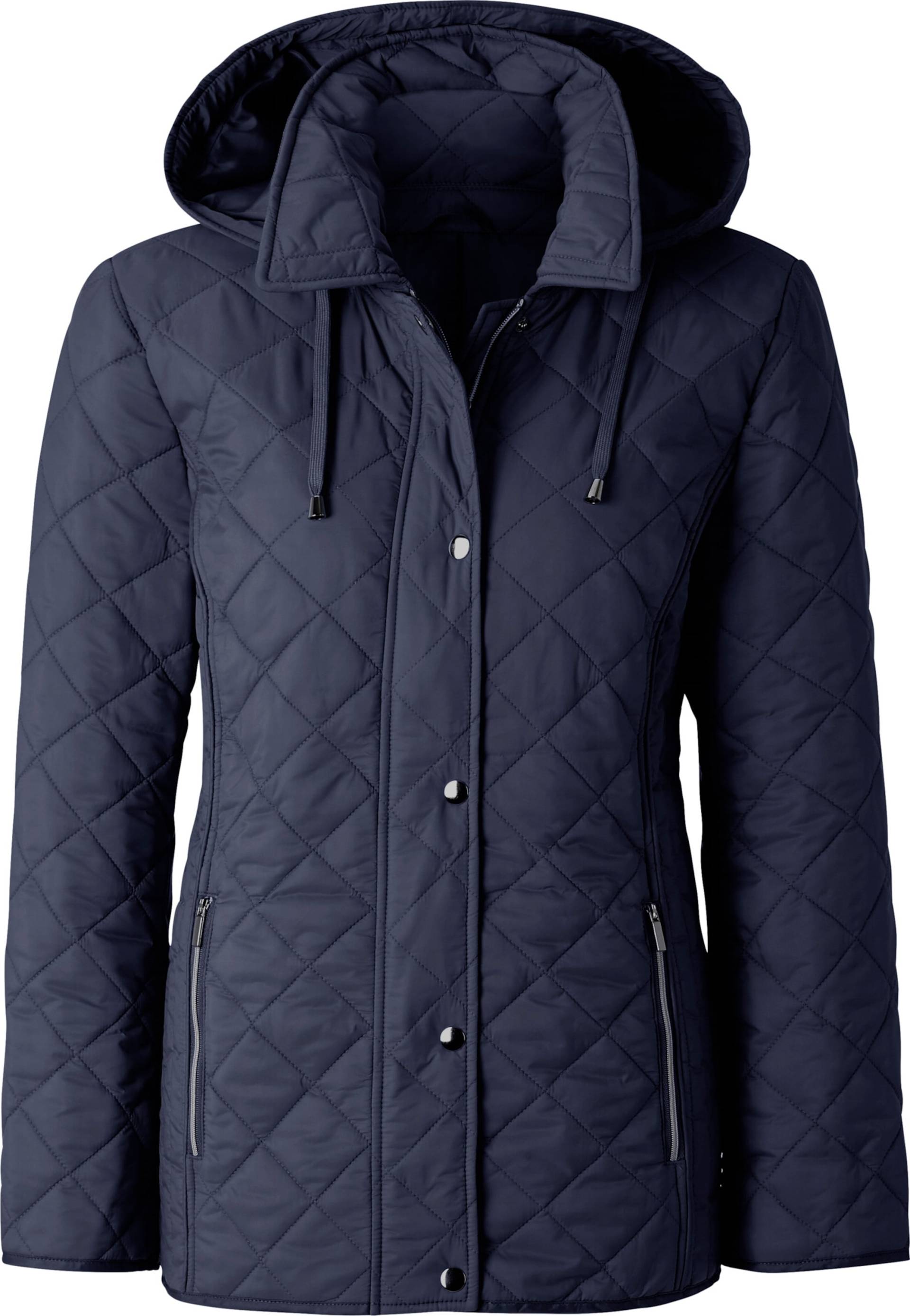 Sieh an! Damen Winterjacke mit Schlingenknopf-Verschluss, marine von Sieh an!