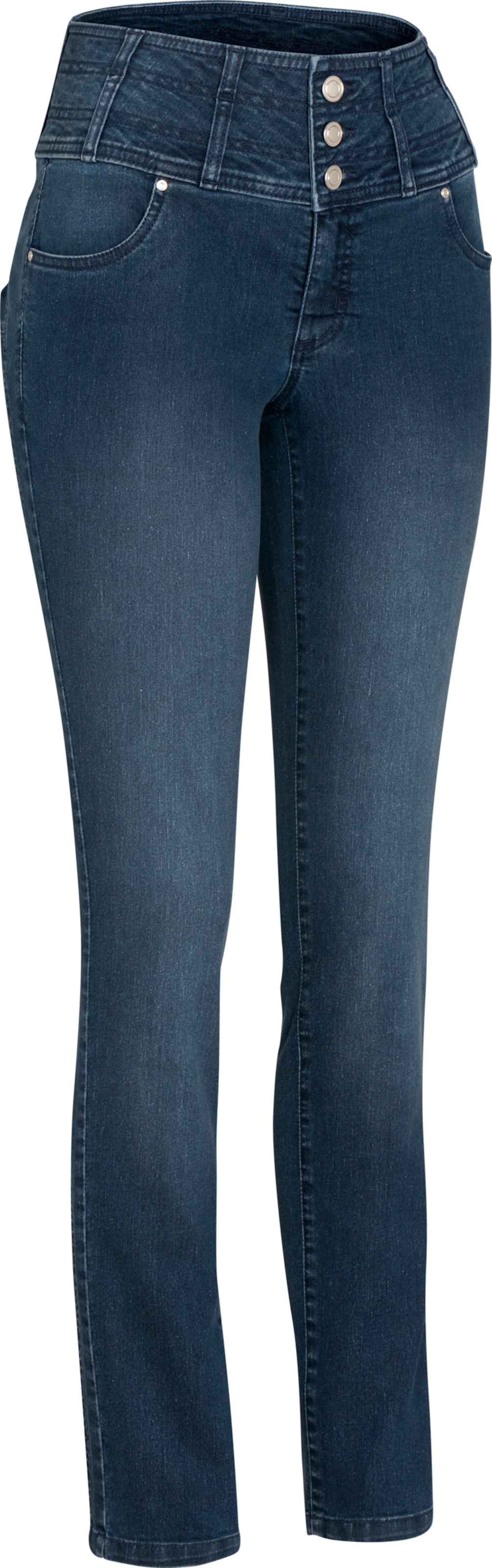 Sieh an! Damen Jeans mit Push-Up-Effekt, blue-stone-washed von Sieh an!