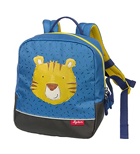 Sigikid Unisex Kinder Mini Tiger Backpack Kinderrucksack, Blau/Tiger, 23x20x10 cm EU von Sigikid
