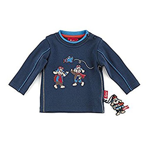 Sigikid 146102 Langarmshirt blau Flying Dogs, Baby (86) von Sigikid