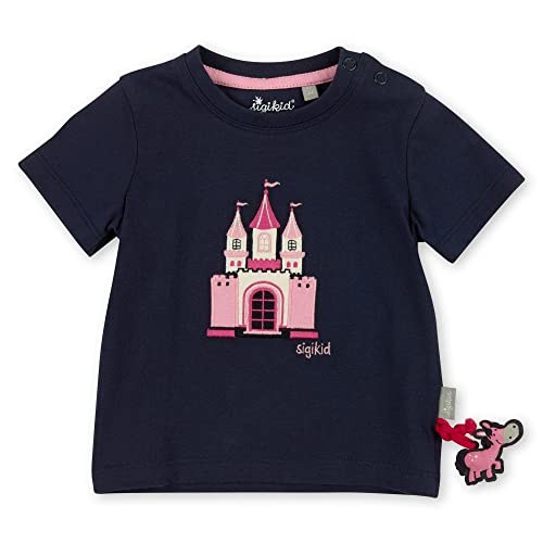 Sigikid Baby-Mädchen T-Shirt, blau/Pferd, 92 von Sigikid