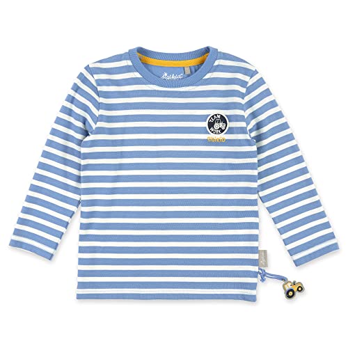 Sigikid Jungen Sigikid aus Bio-baumwolle für Mini Jungen in Den Größen 98 Bis 128 Langarmshirt, Blau-weiß Gestreift, 128 EU von Sigikid