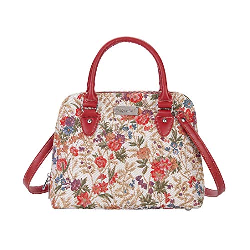 Signare Tapisserie Handtaschen Damen, Umhängetasche damen schultertasche damen und Umhängetaschen damen mit Blumenmustern (Flower Meadow) von Signare