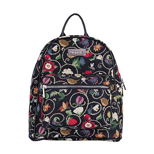 Signare Tapisserie Rucksack Damen, Rucksack Mädchen, Daypack, Rucksäcke, Schulrucksack (Jacobean Dream) von Signare