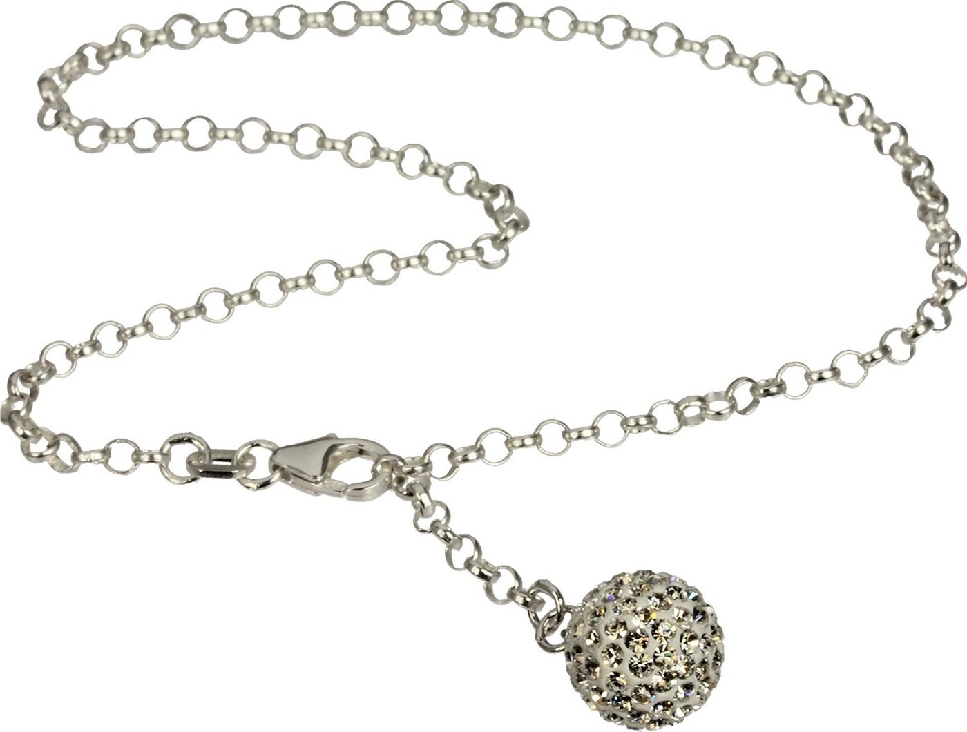 SilberDream Fußkette mit Anhänger SilberDream Fußkette silber gold für Damen (Fußkette), Damen Fußketten (Kugel) aus 925 Sterling Silber, Farbe: silber, gold von SilberDream