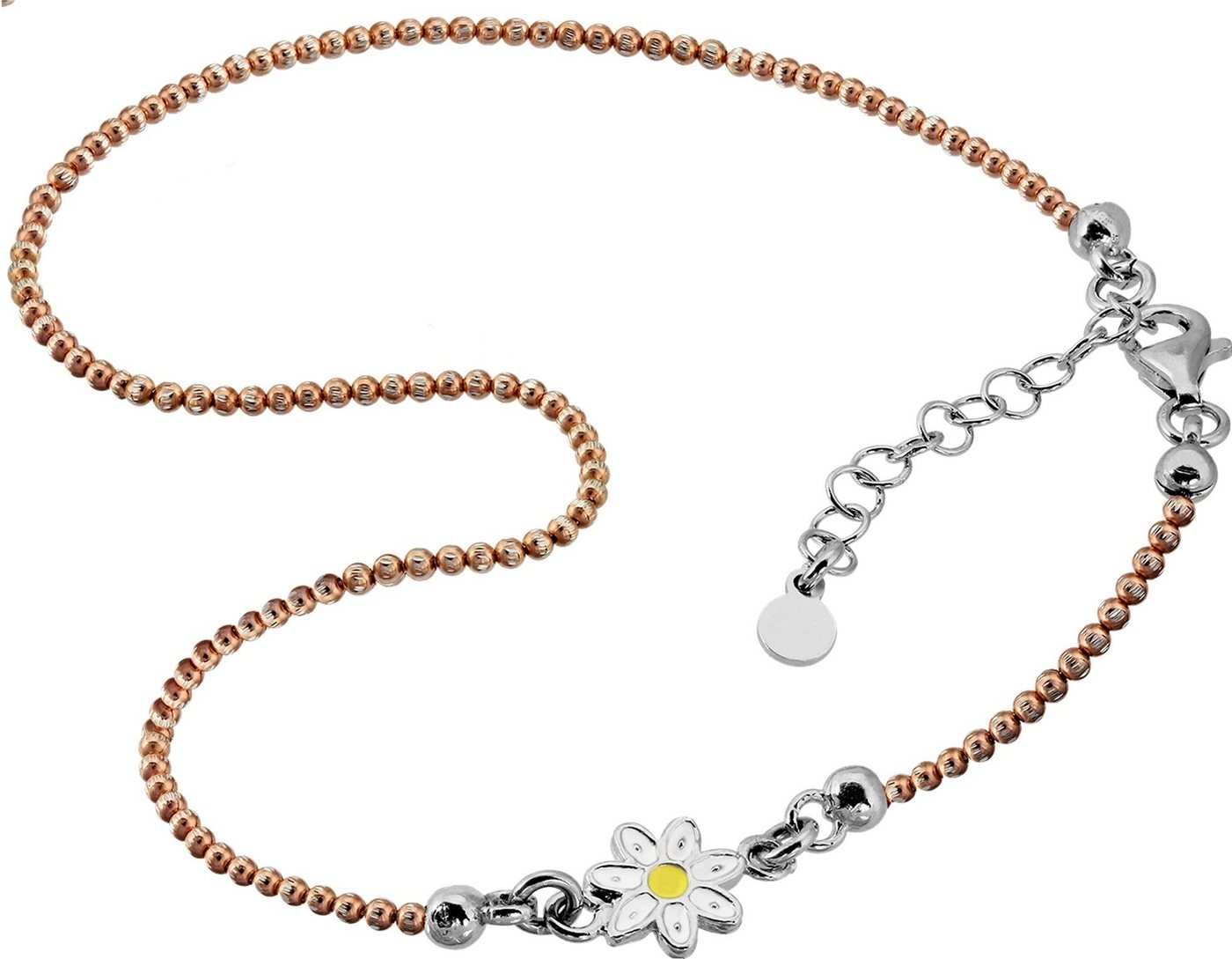 SilberDream Fußkette mit Anhänger SDF2900EX SilberDream Fußketten 23cm+ Silber 925 (Fußkette), Damen Fußkette Kugeln aus 925 Sterling Silber, vergoldet (Roségold 333 von SilberDream