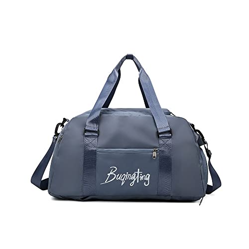 SilteD Große Damen-Sporttasche, Reisetasche, Fitnessstudio, Rucksack, Handtasche, Fitness, Herren, wasserdicht, Reisetasche, Sporttaschen (Farbe: Blau) von SilteD