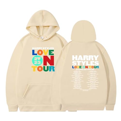 Silver Basic Harry Styles Love On Tour Damen Herren Hip Hop Langärmeliger Pullover mit Kapuze-KAQIBAI-M1 von Silver Basic