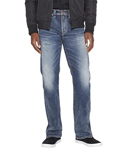 Silver Jeans Herren Craig Classic Fit Bootcut Jeans, Medium Vintage Indigo, 30W / 30L von Silver Jeans Co.