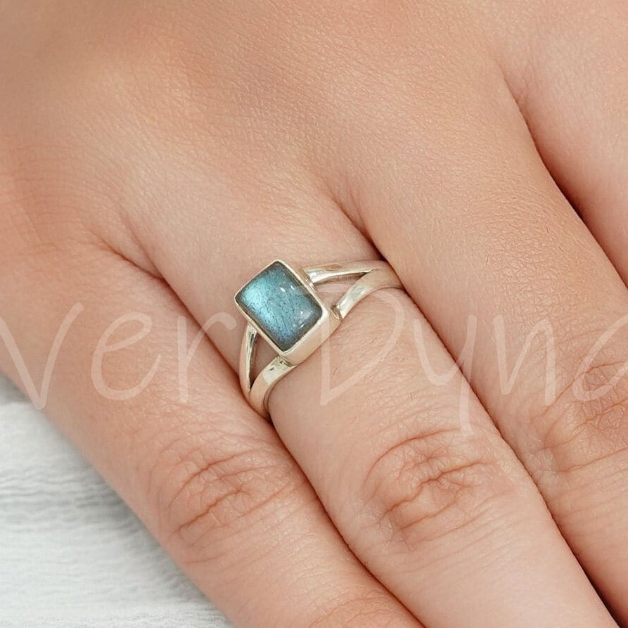 Natürlicher Labradorit Ring, 925 Sterling Silber Boho Marquise Ring Für Frauen, Silberring, Designer von SilverDynasty