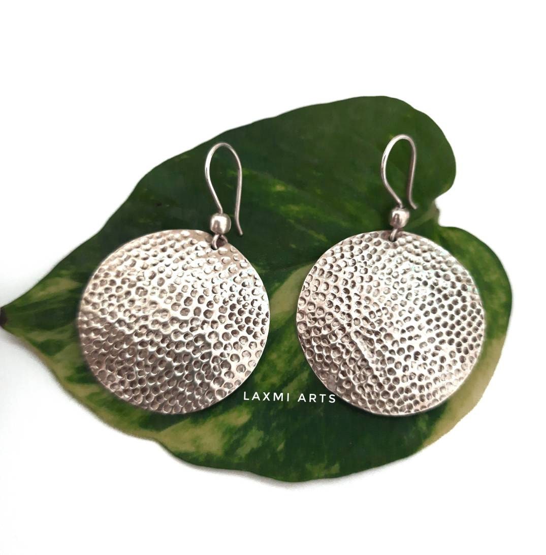 sterling Silber Kronleuchter Ohrringe, Hammer Baumeln Ohrringe Silber, Aussage sterling Silber Kronleuchter Ohrringe, Hammer Baumeln Ohrringe Silber, Aussage von Silverbysarita