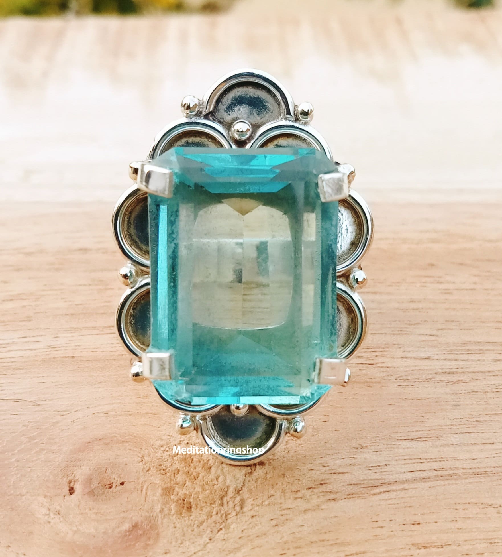 Aquamarine Ring, 925 Sterling Silver Gemstone Popular Handmade Women Gift For Christmas Her Aquamarine Ring, 925 Sterling Silver Gemstone Popular Handmade Women Gift For Christmas Her von Silverjewellery30