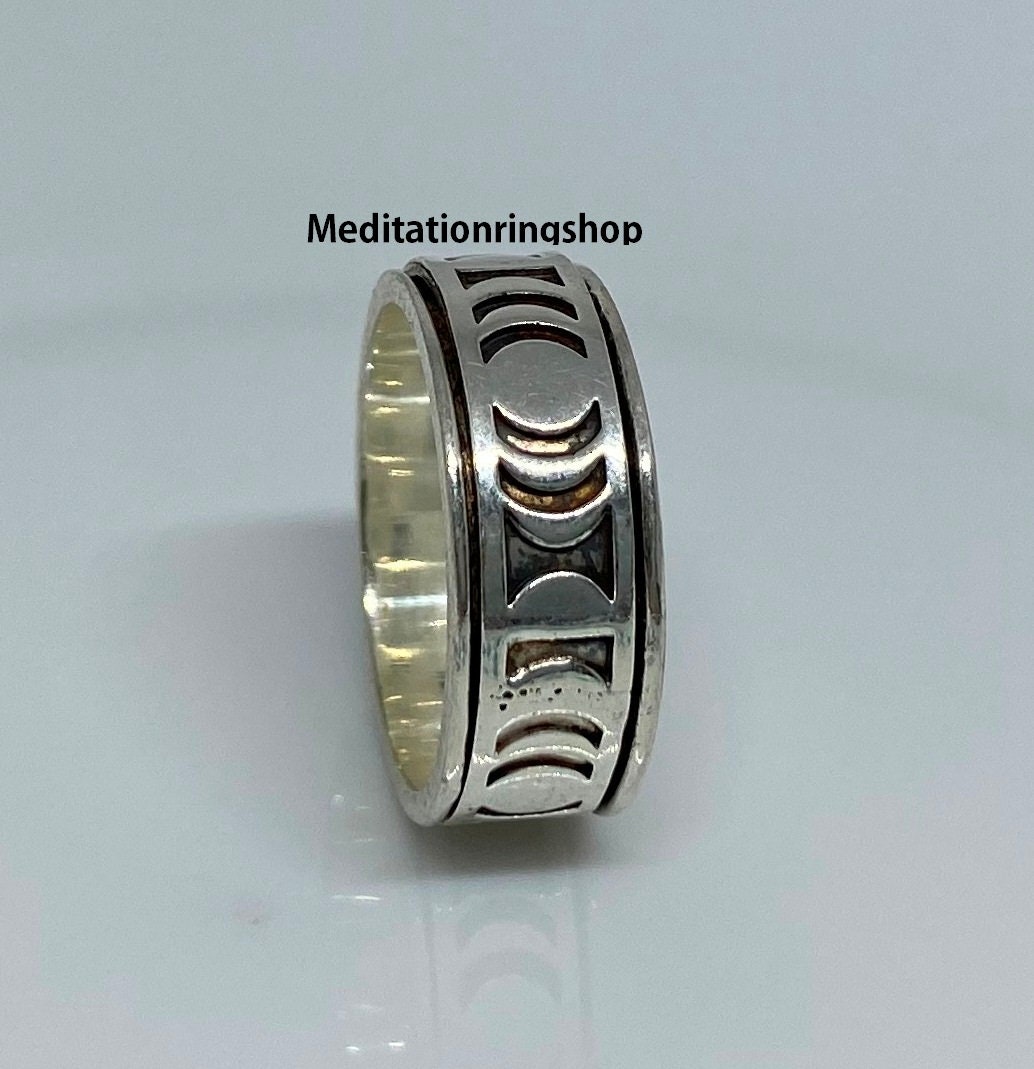 Spinner Band Ring, 925 Sterling Silver Handmade Man For Women Jewelry, Gift Christmas, Wonderful Statement Her Spinner Band Ring, 925 Sterling Silver Handmade Man For Women Jewelry, Gift Christmas, Wonderful Statement Her von Silverjewellery30
