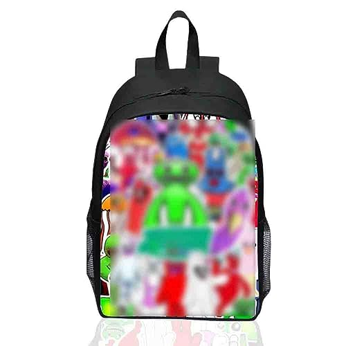 Simmpu Kinder Rucksack 16 Zoll Rucksack Rucksack New Print Rucksack Schulrucksack Anime Rucksack Kinder Grundschule Jungen und Mädchen Cartoon Tasche Mode Accessoire für von Simmpu