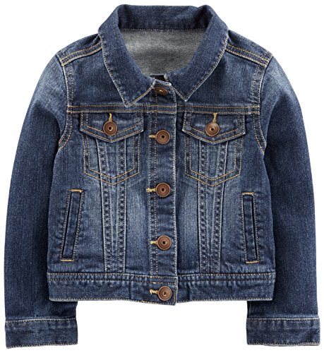 Simple Joys by Carter's Baby-Mädchen Denim Jacket Leichte Baumwolljacke, Mittlere Waschung, 24 Monate von Simple Joys by Carter's