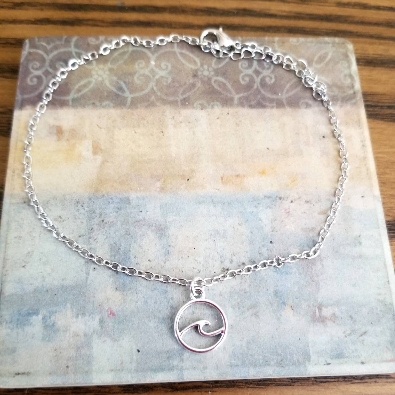 Silber Welle Charm Fußkettchen, Ankle Armband, Frauen Fußkettchen Für Jugendliche, Strand Schmuck, Ozean Geschenke von SimplyChicByAngela