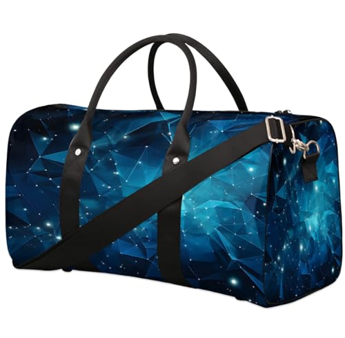 Galaxyblaue Reisetasche für Mädchen, Kinder, Übernachtungstasche, Mädchen, Tanztasche, leicht, wasserabweisend, faltbar, Sporttasche, Wochenendübernachtung, Handgepäck, Reisetasche, Standard, von SinSenMa