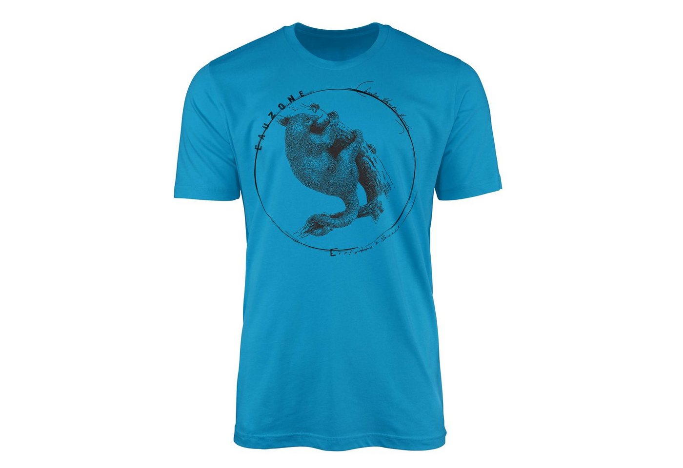 Sinus Art T-Shirt Evolution Herren T-Shirt Ameisenfresser von Sinus Art
