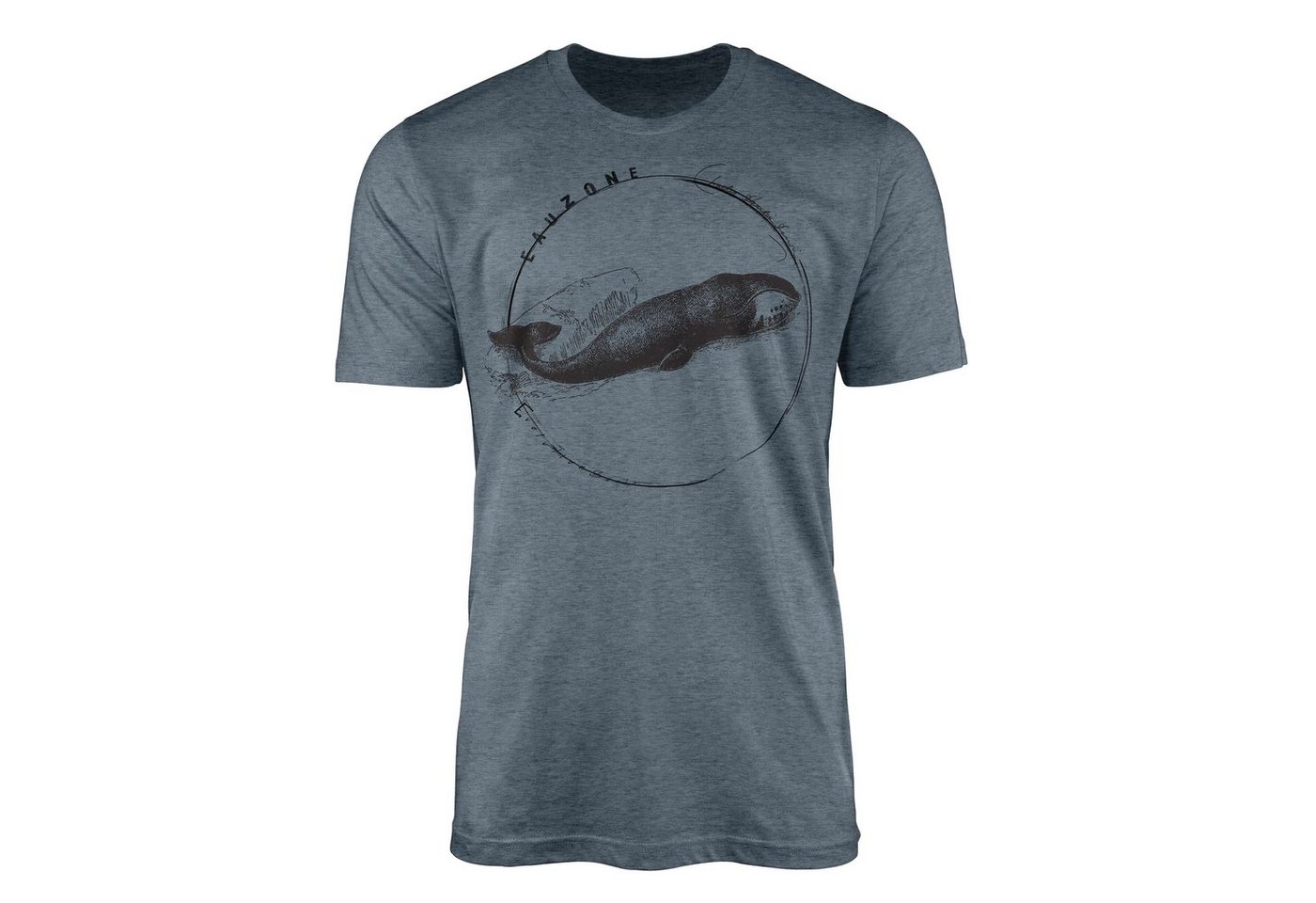 Sinus Art T-Shirt Evolution Herren T-Shirt Grönlandwal von Sinus Art