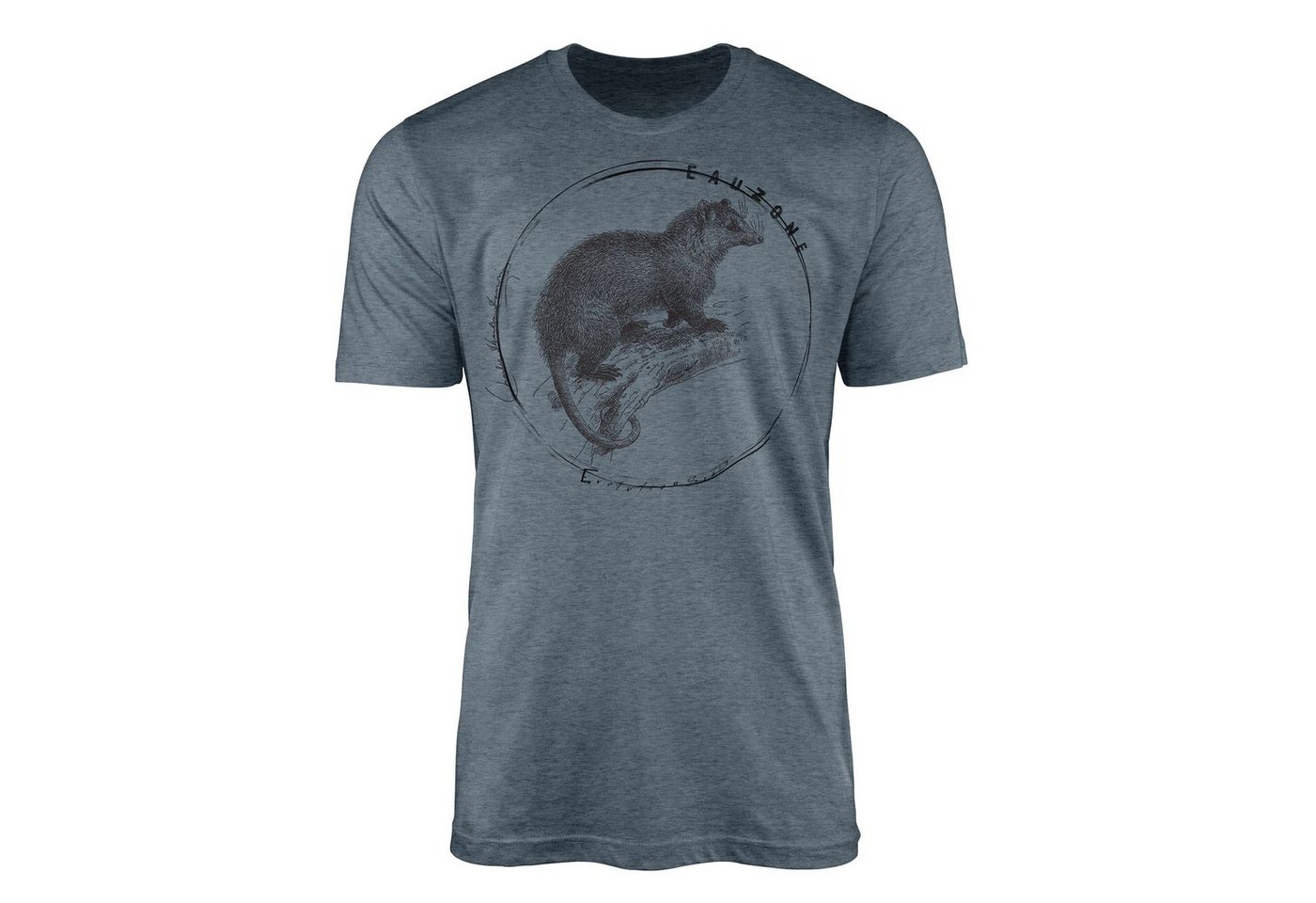 Sinus Art T-Shirt Evolution Herren T-Shirt Opossum von Sinus Art