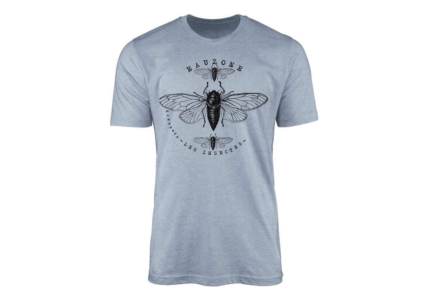 Sinus Art T-Shirt Hexapoda Herren T-Shirt Periodical Cicada von Sinus Art