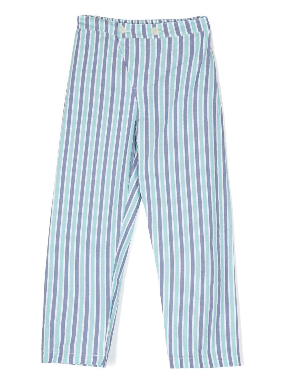 Siola Gestreifte Pyjama-Hose - Blau von Siola