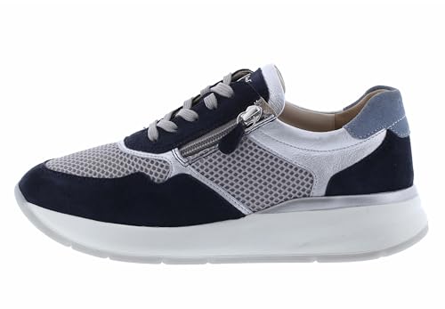 Sioux Damen Segolia Sneaker, Indigo Grau Silber, 38 EU von Sioux