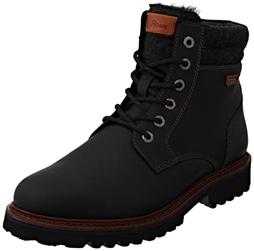 Sioux Herren Adalrik Stiefelette, Schwarz/Darkgrey, 41 EU Weit von Sioux